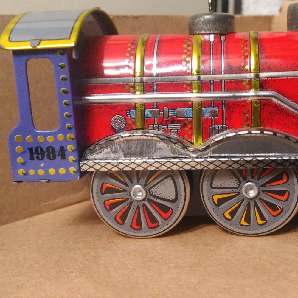 1984 Tin Train Vintage Hallmark keepsake ornament